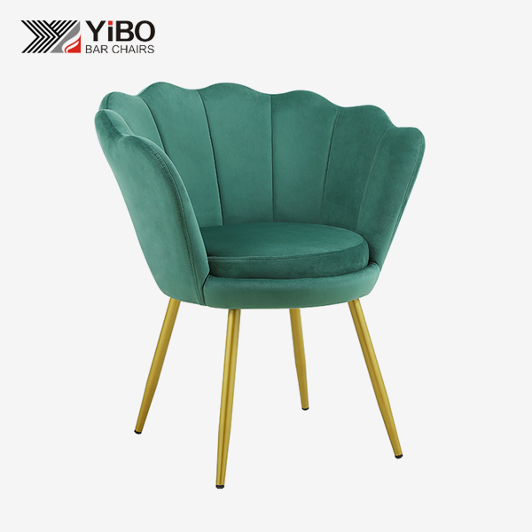 Green single lounge shell chair